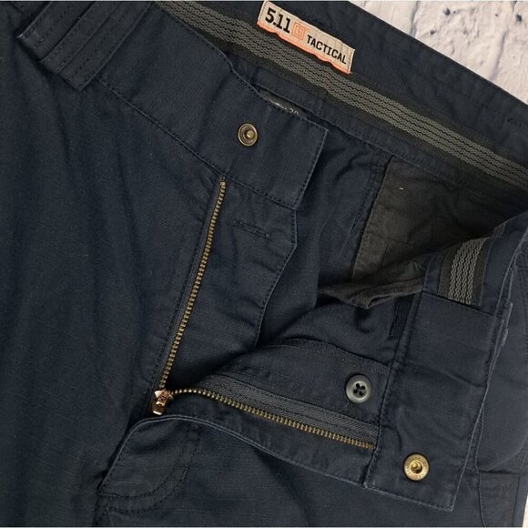 5.11 Tactical Mens Pants Cargo Ripstop Navy Size 32x30 - Picture 5 of 13